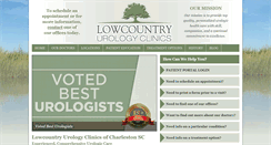 Desktop Screenshot of lowcountryurology.com