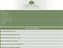 Tablet Screenshot of lowcountryurology.com